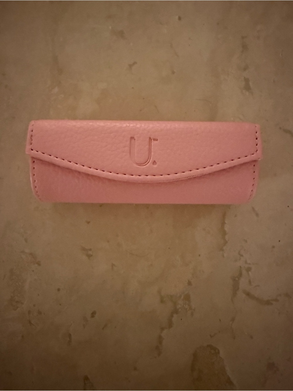 Pink Lipstick / Accessory Case with Mirror